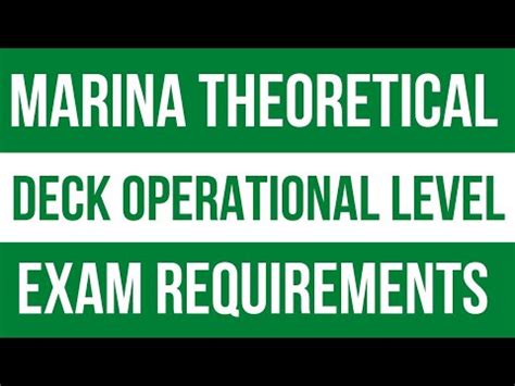 marina requirements for coc management level|Qualification Requirements for Theoretical Examination under .
